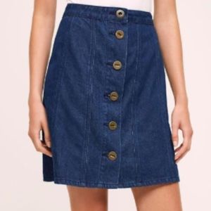 Pilcro and the Letterpress Jean Button Up Skirt 8